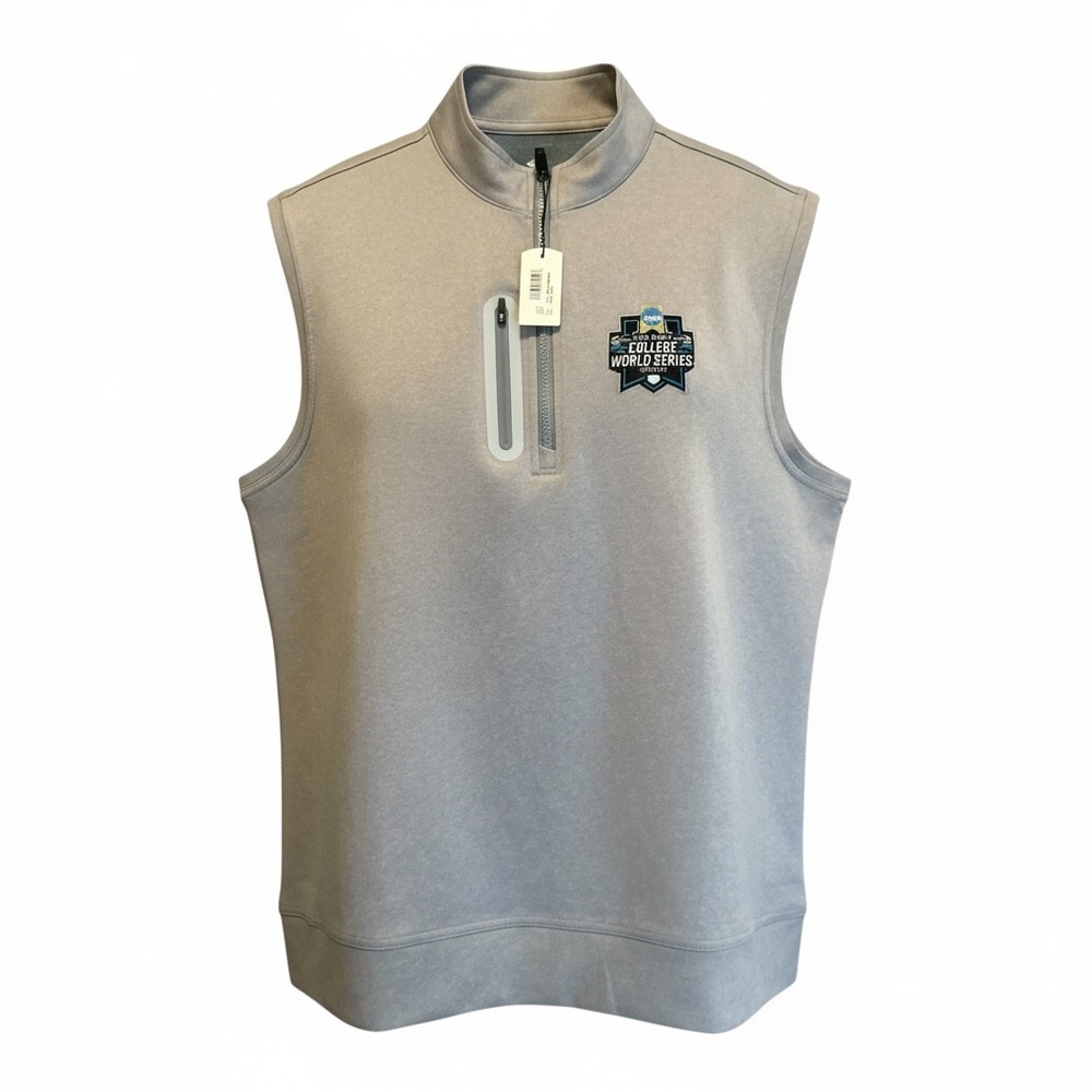 Johnnie-O College World Series Omaha 2022 Vest XL NWT Golf Quarter Performance
